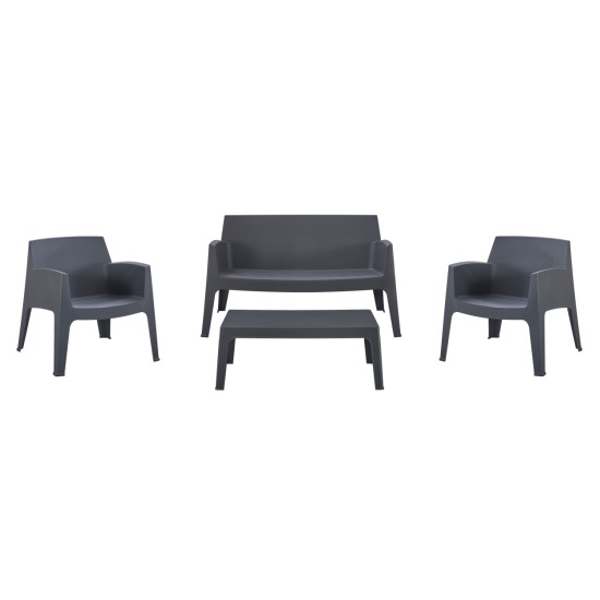ΣΕΤ LOUNGE 4ΤΜΧ SLEEK HM21275.10 ΓΚΡΙ ΠΟΛΥΠΡΟΠΥΛΕΝΙΟ ΣΕΤ LOUNGE 4ΤΜΧ SLEEK HM21275.10 ΓΚΡΙ ΠΟΛΥΠΡΟΠΥΛΕΝΙΟ