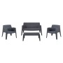 ΣΕΤ LOUNGE 4ΤΜΧ SLEEK HM21275.10 ΓΚΡΙ ΠΟΛΥΠΡΟΠΥΛΕΝΙΟ