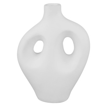 ΕΠΙΤΡΑΠΕΖΙΟ ΔΙΑΚΟΣΜΗΤΙΚΟ ΒΑΖΟ FLIKER HM4666.02L ΤΕΡΑΚΟΤΑ ΣΕ ΛΕΥΚΟ--22.5x12x30Υεκ.