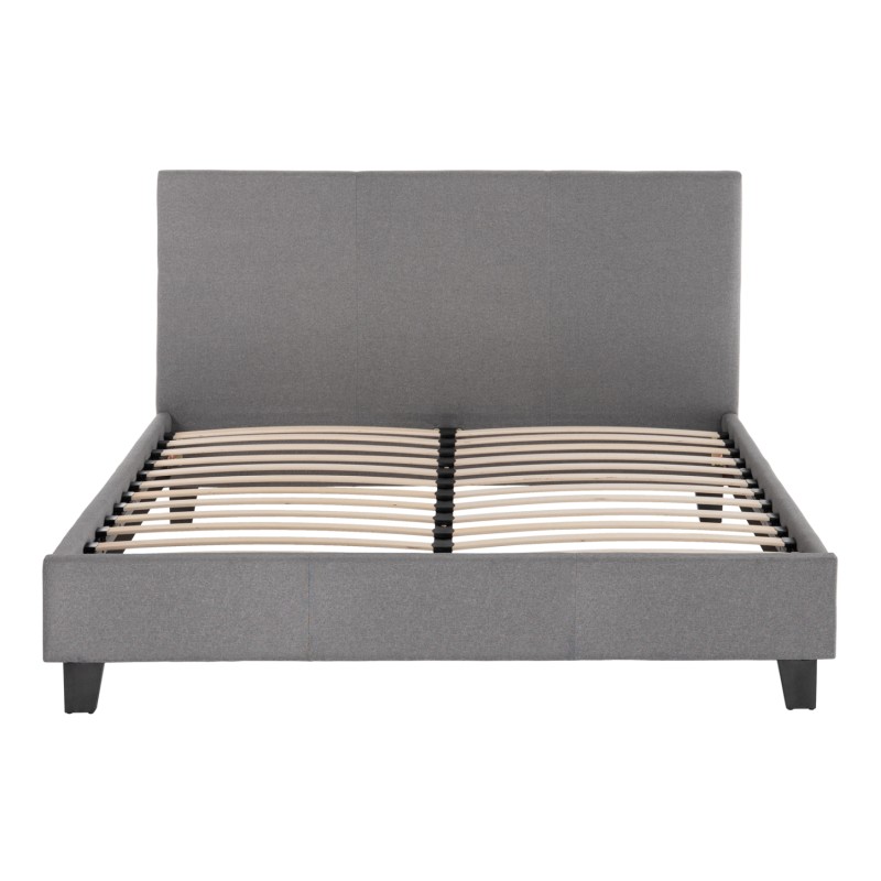 ΚΡΕΒΑΤΙ ΜΕ ΣΤΡΩΜΑ BECCA HM21283.04 ΓΚΡΙ ΥΦΑΣΜΑ--ΓΙΑ 150x200εκ