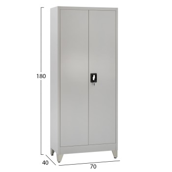 ΝΤΟΥΛΑΠΑ 2ΦΥΛΛΗ ΜΕΤΑΛΛΙΚΗ HRONDA HM21293.01 ΧΩΡΙΣΜΑ-ΚΛΕΙΔΑΡΙΑ & ΠΟΔΙΑ 70x40x180Υεκ.