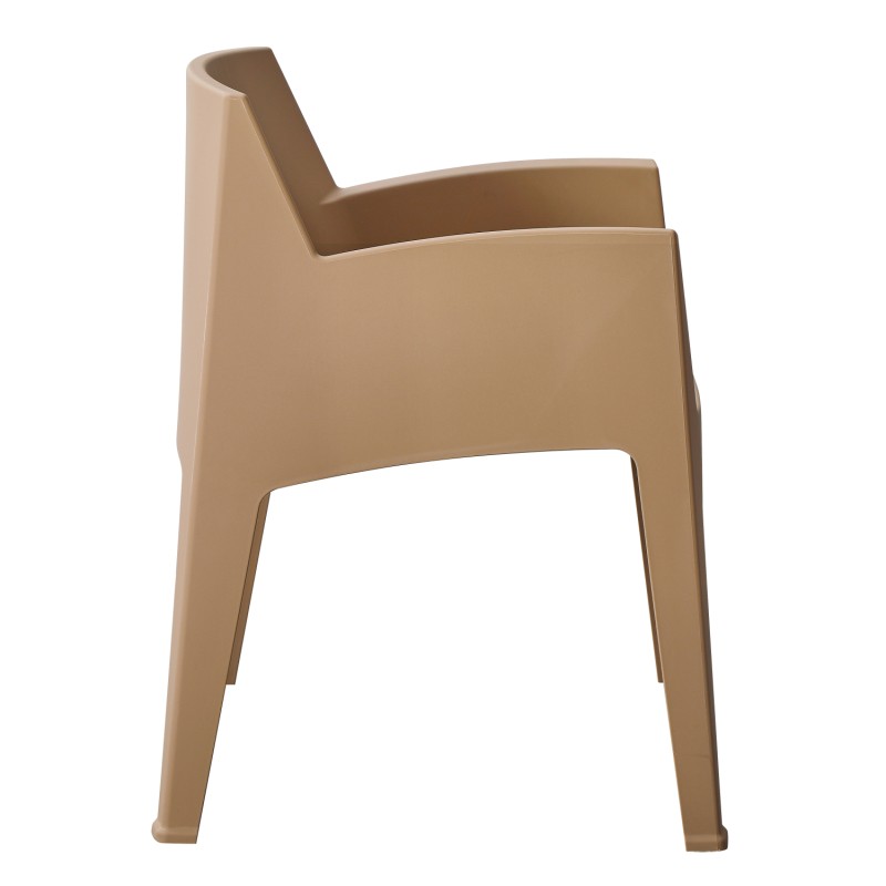 ΠΟΛΥΘΡΟΝΑ ΠΟΛΥΠΡΟΠΥΛΕΝΙΟΥ SLEEK HM6370.03 ΚΑΠΟΥΤΣΙΝΟ 68x63x82,5Υεκ.