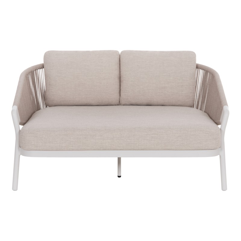 DAYBED ΣΕΙΡΑ XANTION HM6474.02 ΛΕΥΚΟ ΑΛΟΥΜΙΝΙΟ--ΣΧΟΙΝΙ--OLEFIN 157x147x88Υεκ