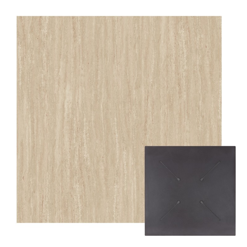 ΕΠΙΦΑΝΕΙΑ ΤΡΑΠΕΖΙΟΥ HPL ΤΕΤΡΑΓΩΝΗ HM5838.35 TRAVERTINE 70x70εκ.