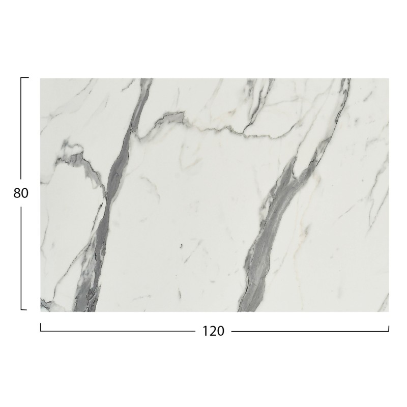 ΕΠΙΦΑΝΕΙΑ ΤΡΑΠΕΖΙΟΥ HPL ΟΡΘΟΓΩΝΙΑ HM5840.31 WHITE MARBLE 120x80εκ.