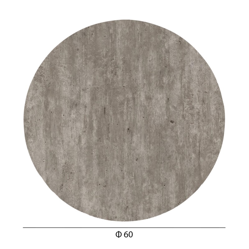 ΕΠΙΦΑΝΕΙΑ ΤΡΑΠΕΖΙΟΥ HPL ΣΤΡΟΓΓΥΛΗ HM5841.37 CONCRETE Φ60εκ.
