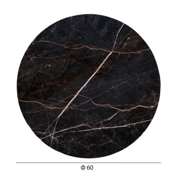 ΕΠΙΦΑΝΕΙΑ ΤΡΑΠΕΖΙΟΥ HPL ΣΤΡΟΓΓΥΛΗ HM5841.34 BLACK MARBLE Φ60εκ.