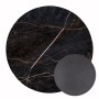 ΕΠΙΦΑΝΕΙΑ ΤΡΑΠΕΖΙΟΥ HPL ΣΤΡΟΓΓΥΛΗ HM5841.34 BLACK MARBLE Φ60εκ.