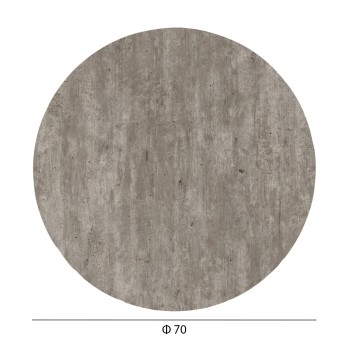 ΕΠΙΦΑΝΕΙΑ ΤΡΑΠΕΖΙΟΥ HPL ΣΤΡΟΓΓΥΛΗ HM5842.37 CONCRETE Φ70εκ.