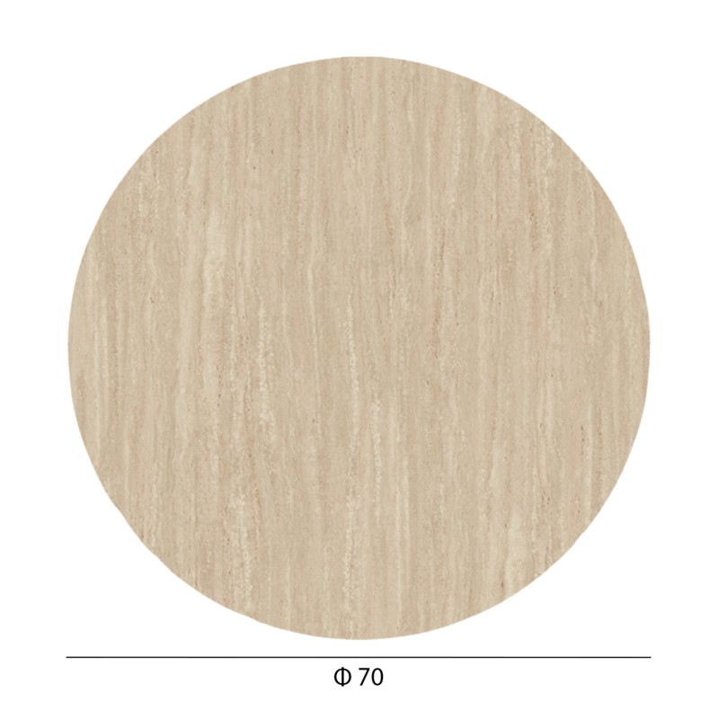 ΕΠΙΦΑΝΕΙΑ ΤΡΑΠΕΖΙΟΥ HPL ΣΤΡΟΓΓΥΛΗ HM5842.35 ΧΡΩΜΑ ΤΡΑΒΕΡΤΙΝΑΣ Φ70εκ.