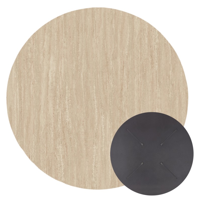 ΕΠΙΦΑΝΕΙΑ ΤΡΑΠΕΖΙΟΥ HPL ΣΤΡΟΓΓΥΛΗ HM5842.35 ΧΡΩΜΑ ΤΡΑΒΕΡΤΙΝΑΣ Φ70εκ.