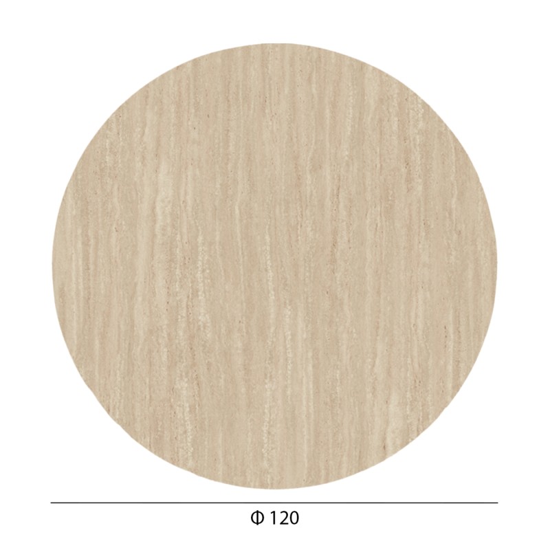 ΕΠΙΦΑΝΕΙΑ ΤΡΑΠΕΖΙΟΥ HPL ΣΤΡΟΓΓΥΛΗ HM6351.35 ΠΕΤΡΑ ΤΡΑΒΕΡΤΙΝΑ Φ120εκ.