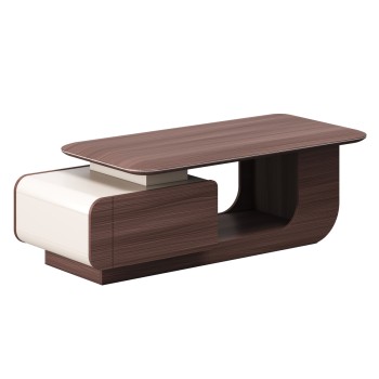 ΤΡΑΠΕΖΙ ΣΑΛΟΝΙΟΥ ΓΡΑΦΕΙΟΥ ΣΕΙΡΑ PRESIDENT HM2150 ΜΕΛΑΜΙΝΗ ΚΑΡΥΔΙ-ΜΠΕΖ 140x60x45Υεκ