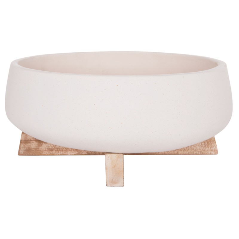 ΓΛΑΣΤΡΑ ΕΣ.ΧΩΡΟΥ FRELLO HM4674.02M ΛΕΥΚΟ FIBER CEMENT--TEAK ΒΑΣΗ 27x26,5x12Υεκ.