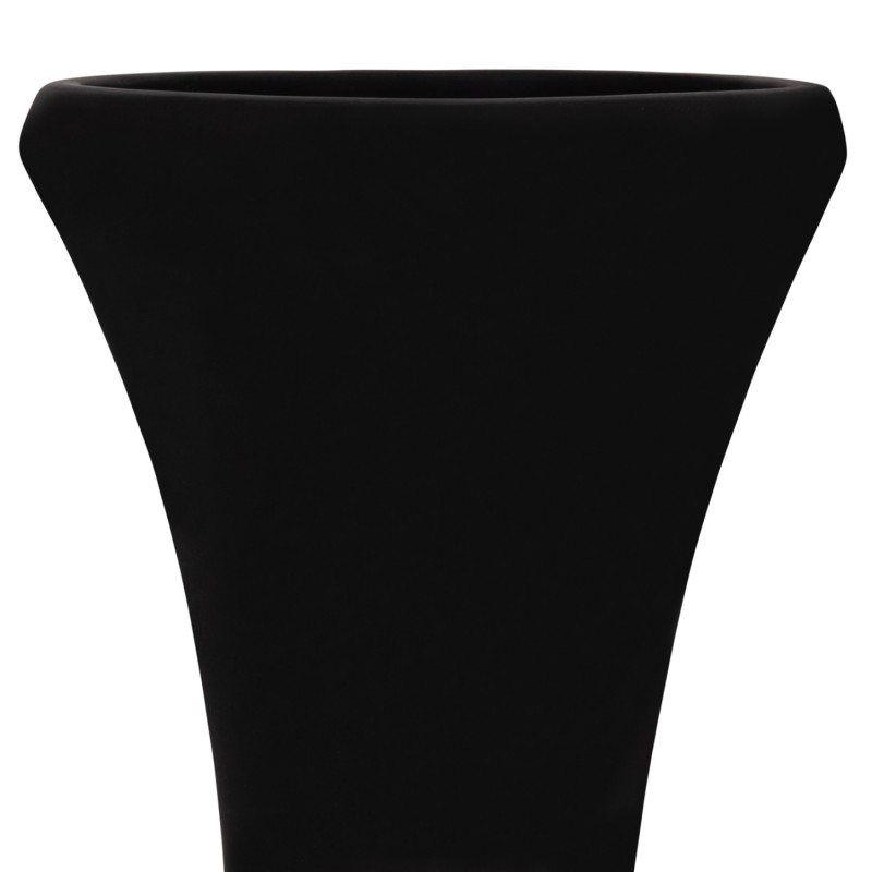 ΔΙΑΚΟΣΜΗΤΙΚΟ ΒΑΖΟ ΔΑΠΕΔΟΥ NEBULA HM4660.01S FIBER CEMENT ΜΑΥΡΟ--ΞΥΛΟ ΤΕΑΚ Φ45x115Υεκ