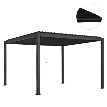 ΒΙΟΚΛΙΜΑΤΙΚΗ ΠΕΡΓΚΟΛΑ ΑΛΟΥΜΙΝΙΟΥ DOMECIL HM6612.01 ΜΕ ΜΕΤΑΛ. ΠΕΡΣΙΔΕΣ--300x400x240Υ