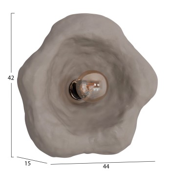 ΕΠΙΤΟΙΧΙΟ ΦΩΤΙΣΤΙΚΟ LUXON HM4701.03L FIBER CEMENT ΣΕ ΓΚΡΙ 44x15x42Υεκ.