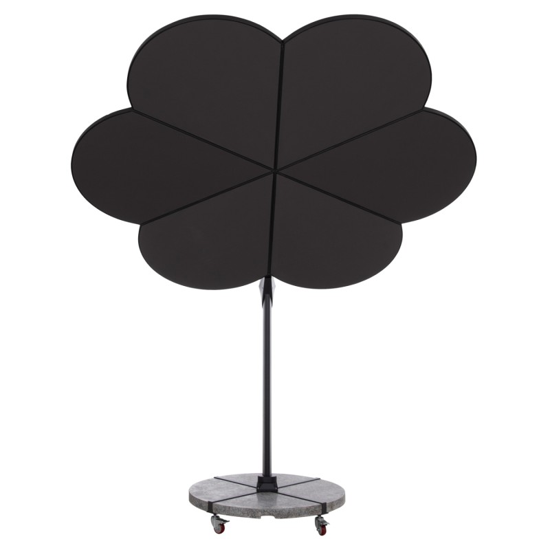 ΟΜΠΡΕΛΑ ΜΕ ΒΑΣΗ ΣΕΙΡΑ CANNOPY (flower) HM21286.01 ΑΛΟΥΜΙΝΙΟ-ΓΡΑΝΙΤΗΣ-ΜΟΛΥΒΙ ΧΡΩΜΑ 2,38x2,2μ