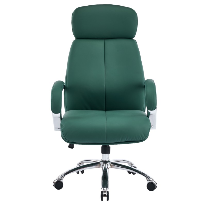 ΚΑΡΕΚΛΑ ΓΡΑΦΕΙΟΥ TOREN HM18357.07 ΠΡΑΣΙΝΟ PU ΔΕΡΜΑ--ΒΑΣΗ ΧΡΩΜΙΟΥ 66x74x128Υεκ