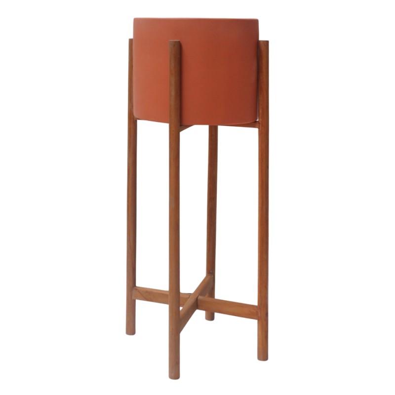 ΓΛΑΣΤΡΑ ΕΣΩΤ.ΧΩΡΟΥ RENTIL HM4684.08L FIBER CEMENT ΧΡΩΜΑ ΤΕΡΑΚΟΤΑ--ΒΑΣΗ TEAK Φ25x65Υ