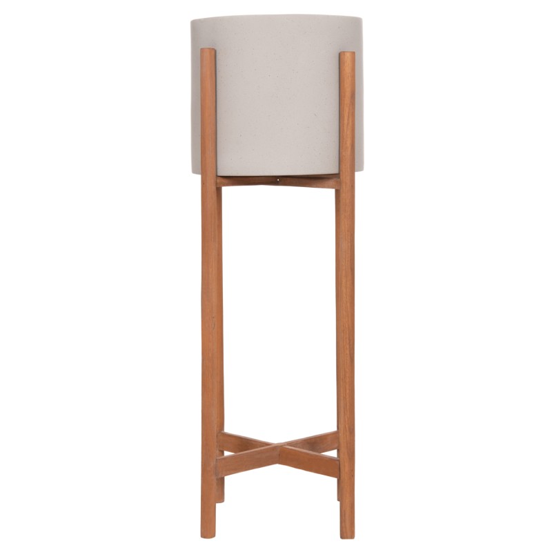 ΓΛΑΣΤΡΑ ΕΣΩΤ.ΧΩΡΟΥ RENTIL HM4684.03L FIBER CEMENT ΧΡΩΜΑ ΓΚΡΙ--ΒΑΣΗ TEAK Φ27x66Υ