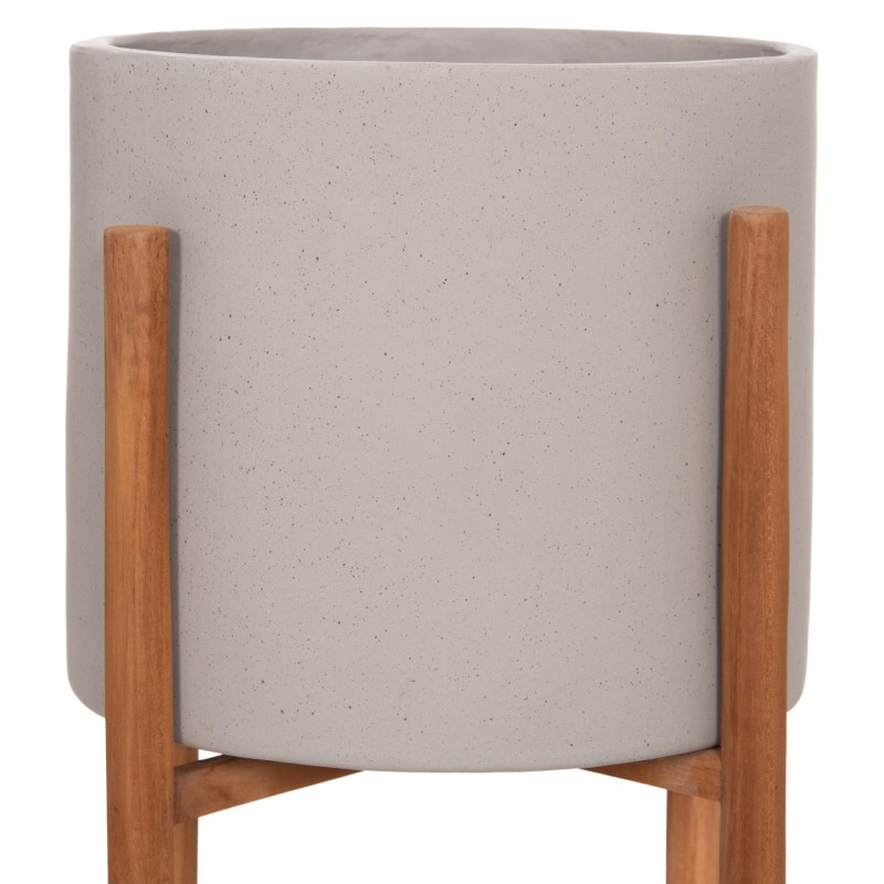 ΓΛΑΣΤΡΑ ΕΣΩΤ.ΧΩΡΟΥ RENTIL HM4684.03S FIBER CEMENT ΧΡΩΜΑ ΓΚΡΙ--ΒΑΣΗ TEAK Φ27x56Υ