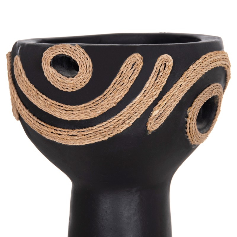 ΕΠΙΤΡΑΠΕΖΙΟ ΔΙΑΚΟΣΜΗΤΙΚΟ DEAN HM4679.01 ΜΑΥΡΗ ΤΕΡΑΚΟΤΑ & ΣΧΟΙΝΙ AGEL Φ18x35Υεκ