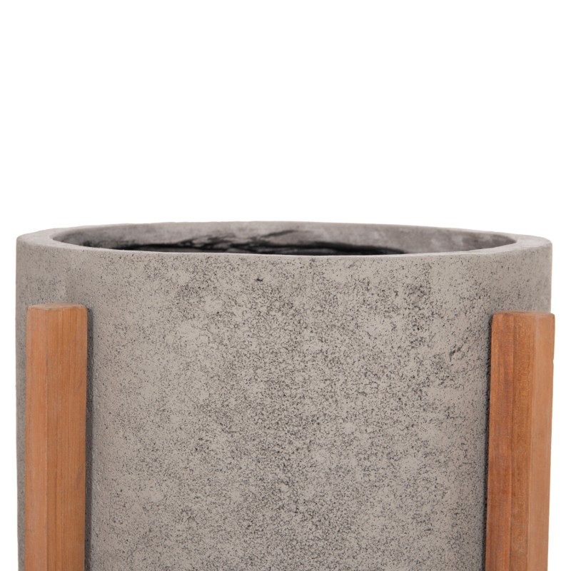 ΓΛΑΣΤΡΑ ΕΣΩΤ.ΧΩΡΟΥ HOFF HM4682.03M FIBER CEMENT ΓΚΡΙ-TEAK ΒΑΣΗ Φ40x39Υεκ