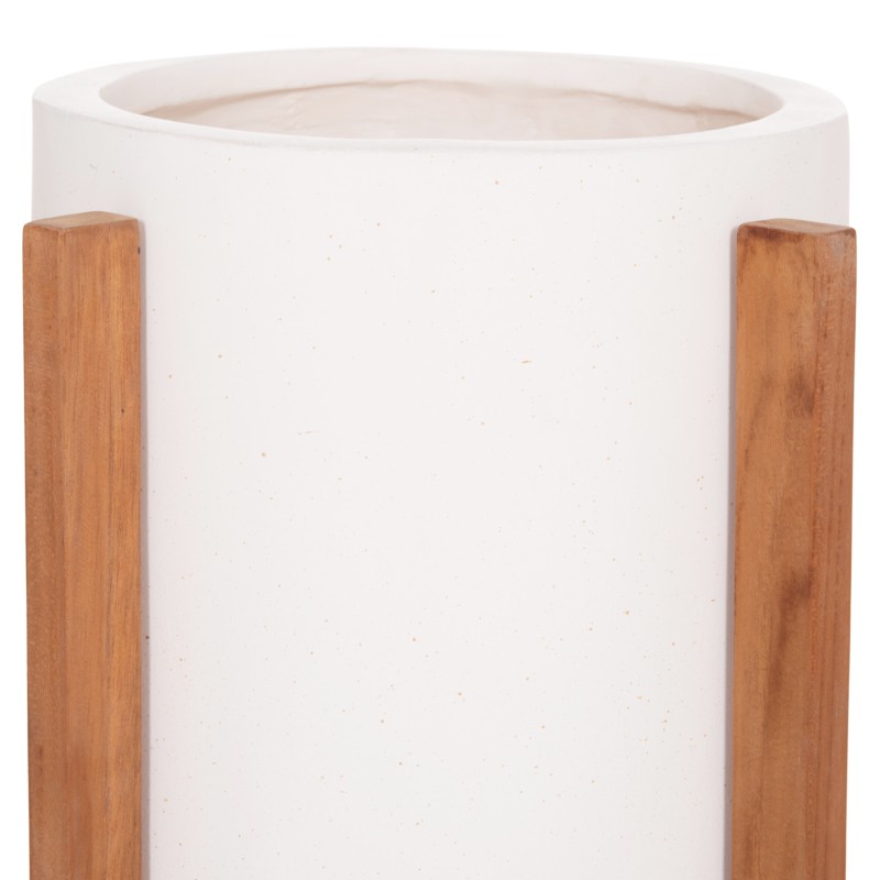 ΓΛΑΣΤΡΑ ΕΣΩΤ.ΧΩΡΟΥ HOFF HM4682.02S FIBER CEMENT ΛΕΥΚΟ-TEAK ΒΑΣΗ Φ33x42Υεκ