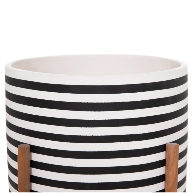 ΓΛΑΣΤΡΑ-ΚΑΣΠΟ ΕΣΩΤ.ΧΩΡΟΥ RENTIL HM4683L FIBER CEMENT ΛΕΥΚΟ/ΜΑΥΡΟ--ΒΑΣΗ TEAK Φ35x45Υεκ