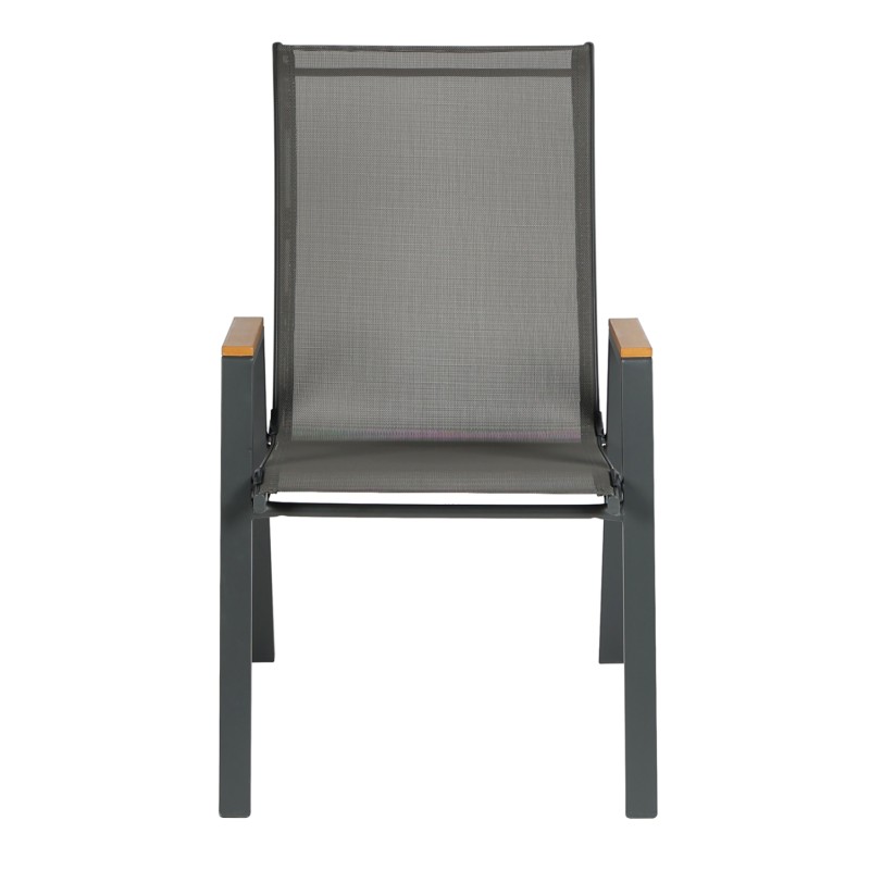 ΠΟΛΥΘΡΟΝΑ ΕΞ.ΧΩΡΟΥ LEONE HM6429.01 ΜΕΤΑΛΛΙΚΗ ΓΚΡΙ--TEXTILENE ΓΚΡΙ 55x74x90Υεκ