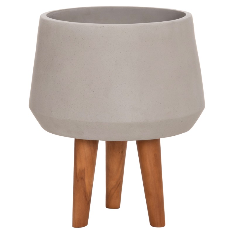 ΓΛΑΣΤΡΑ ΕΣΩΤ.ΧΩΡΟΥ QUAN HM4680.03M FIBER CEMENT ΓΚΡΙ--ΒΑΣΗ TEAK Φ35x50Υεκ