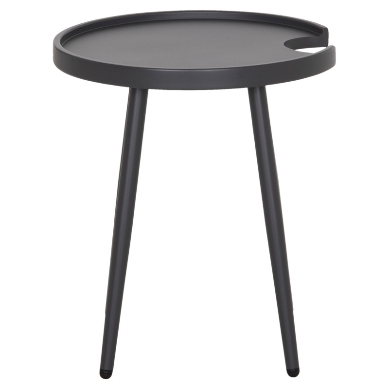 ΤΡΑΠΕΖΙ ΒΟΗΘΗΤΙΚΟ ΣΤΡΟΓΓΥΛΟ ΕΞ.ΧΩΡΟΥ TEROC HM6433.01 ΑΛΟΥΜΙΝΙΟ ΓΚΡΙ Φ47x53Υεκ