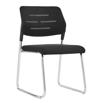 ΚΑΡΕΚΛΑ ΕΠΙΣΚΕΠΤΗ TRABBEL HM1211.01 MESH ΥΦΑΣΜΑ ΜΑΥΡΟ-ΜΕΤΑΛΛΙΚΑ ΠΟΔΙΑ 48x50x82Υεκ