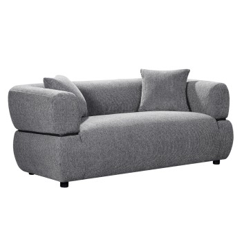 ΚΑΝΑΠΕΣ 2-ΘΕΣΙΟΣ ARCTIS HM3328.01 ΓΚΡΙ ΥΦΑΣΜΑ 169x88x68Υεκ.