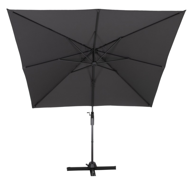 ΟΜΠΡΕΛΑ ΠΙΣΙΝΑΣ JAVANTE HM6623.01 ΓΚΡΙ ΑΛΟΥΜΙΝΙΟ & ΠΑΝΙ 2.7x2.7x2.7Yμ