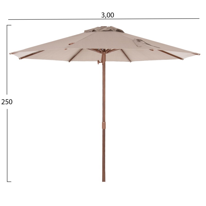 ΕΠΑΓΓΕΛΜΑΤΙΚΗ ΟΜΠΡΕΛΑ GLADELL Φ3,00μ HM6603.02 ΜΠΕΖ ΠΑΝΙ-HEAT TRANSFER ΑΛΟΥMΙΝΙΟ (ΧΩΡΙΣ ΒΑΣΗ)
