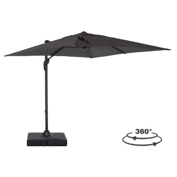 ΕΠΑΓΓΕΛΜΑΤΙΚΗ ΟΜΠΡΕΛΑ 2.7x2.7μ ΜΕ ΒΑΣΗ ΝΕΡΟΥ JAVANTE HM10857.01 ΓΚΡΙ ΑΛΟΥΜ. & ΠΑΝΙ