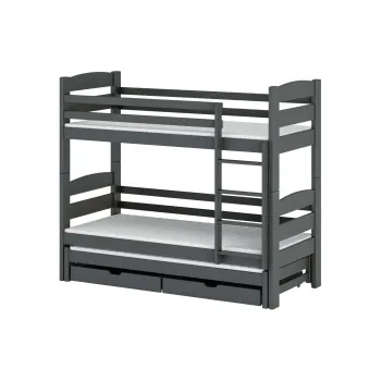 CEZAR 80x160 graphite bunk bed Lano Furniture
