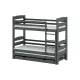 CEZAR 80x160 graphite bunk bed Lano Furniture
