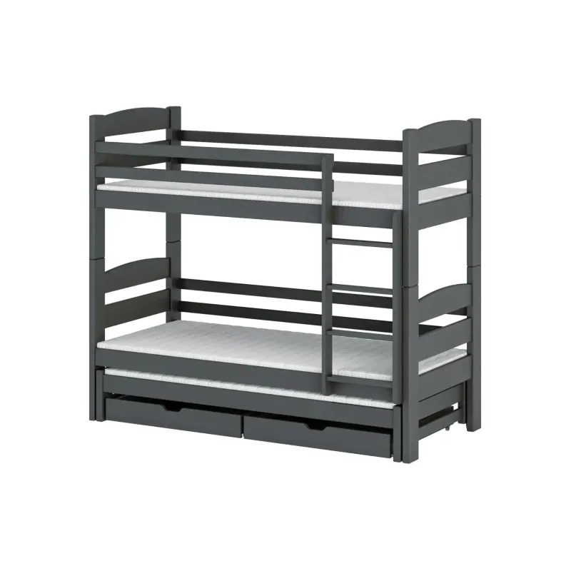 CEZAR 80x180 graphite bunk bed Lano Furniture