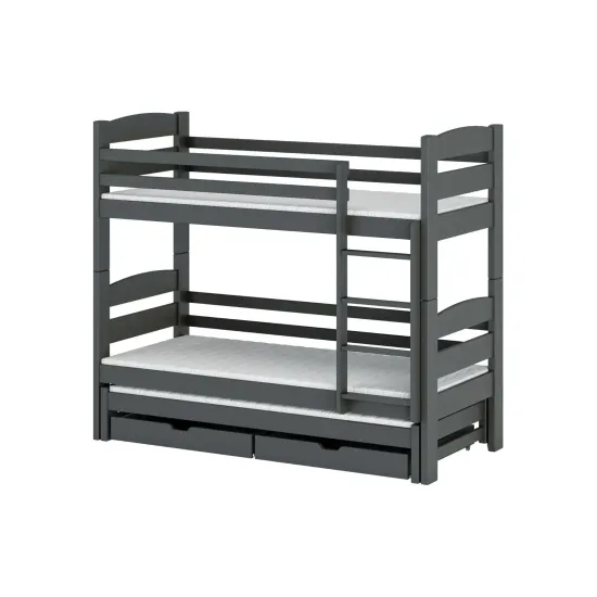 CEZAR 90x200 graphite bunk bed Lano Furniture