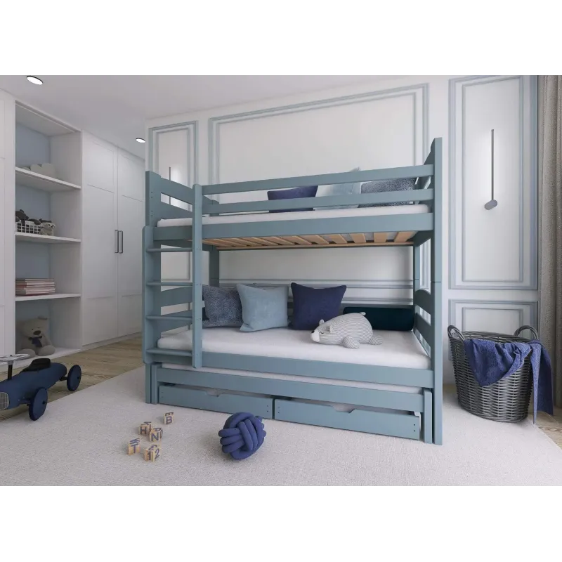 CEZAR 80x180 grey bunk bed Lano Furniture