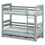 CEZAR 80x200 grey bunk bed Lano Furniture