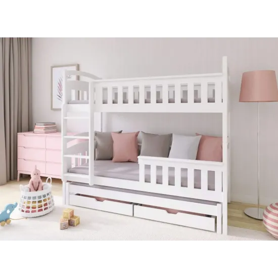 HARRIET 80x160 white bunk bed Lano Furniture