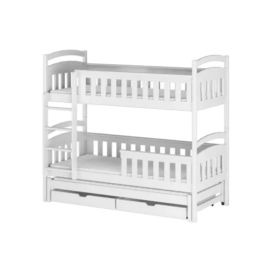 HARRIET 80x180 white bunk bed Lano Furniture