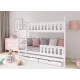 HARRIET 90x190 white bunk bed Lano Furniture