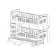 HARRIET 90x190 white bunk bed Lano Furniture