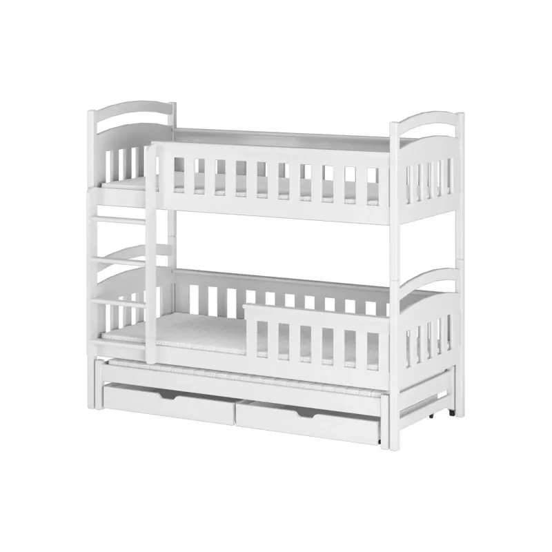 HARRIET 90x200 white bunk bed Lano Furniture