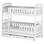 HARRIET 90x200 white bunk bed Lano Furniture